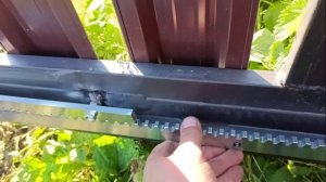 УСТАНОВКА ЗУБЧАТОЙ РЕЙКИ ДЛЯ ОТКАТНЫХ ВОРОТ