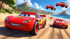 Мультики про машинки: Молния Маквин и друзья - экстремальные прыжки