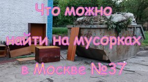 Что можно найти на мусорках в Москве №37