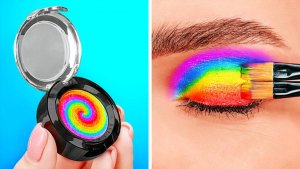 Крутые радужные лайфхаки 🌈 Секреты красоты и единорожий макияж от 123 GO! 🦄✨