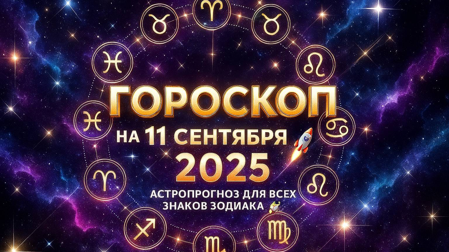 Гороскоп на сегодня 11 сентября 2025 | Астропрогноз для всех знаков зодиака 🚀
