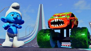 Мультик про машинки, Смурфик и Маквин | Мультфильмы для детей - Сборник № 163 🚔 Мир машинок 🚔