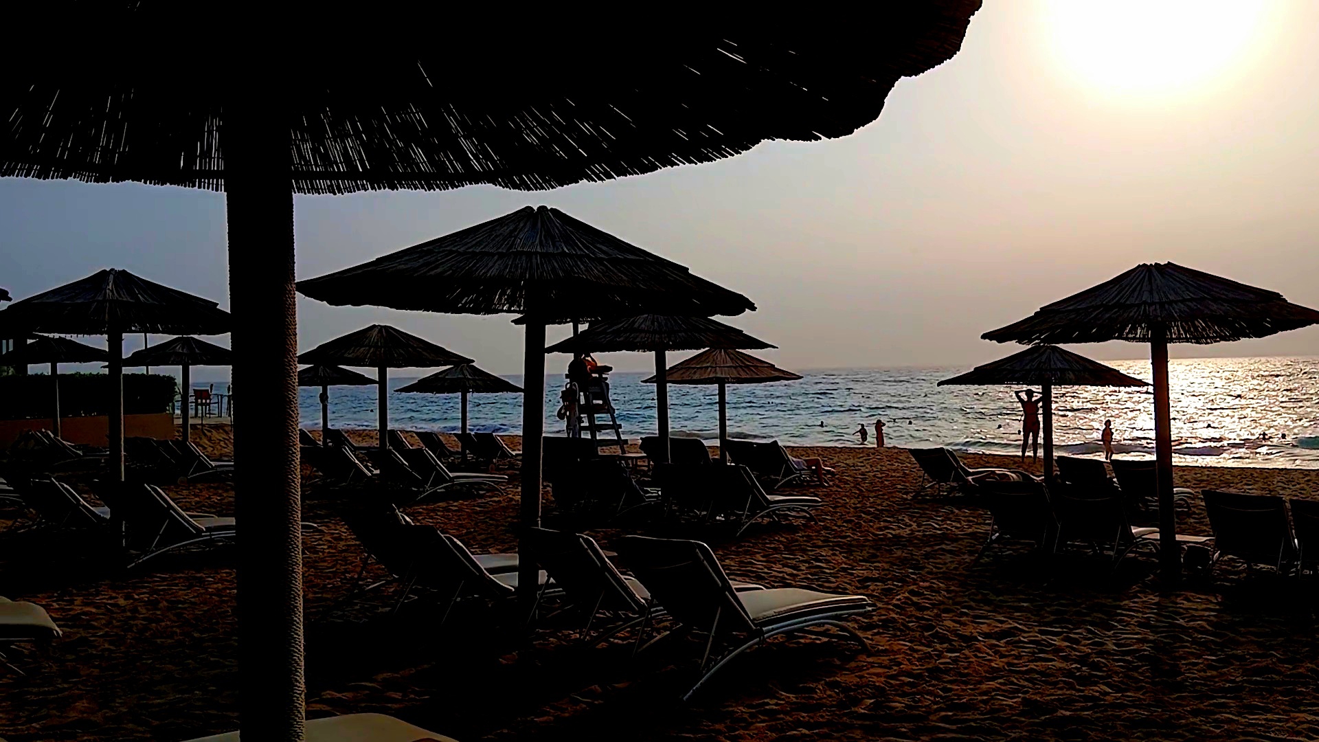 Miramar Al Aqah Beach / Мирамар / Пляж отеля Мирамар /Утро / Отдых в ОАЭ