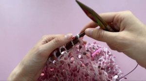 Вязаный ТОП-СЕТКА из пайеток на спицах | подробный МК д