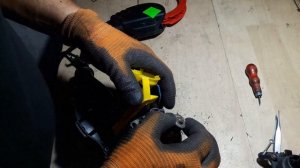 газонокосилка BOSCH  - тяжело вращается - замена подшипни