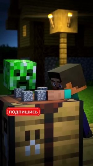 жизнь крипера в майнкрафт