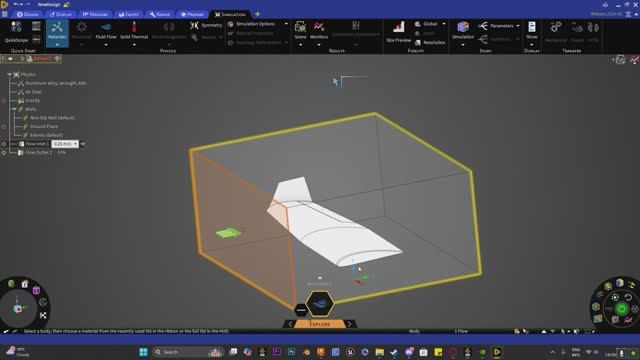 CFD моделирование внешней задачи обтекания крыла самолета в ANSYS Discovery смотреть онлайн