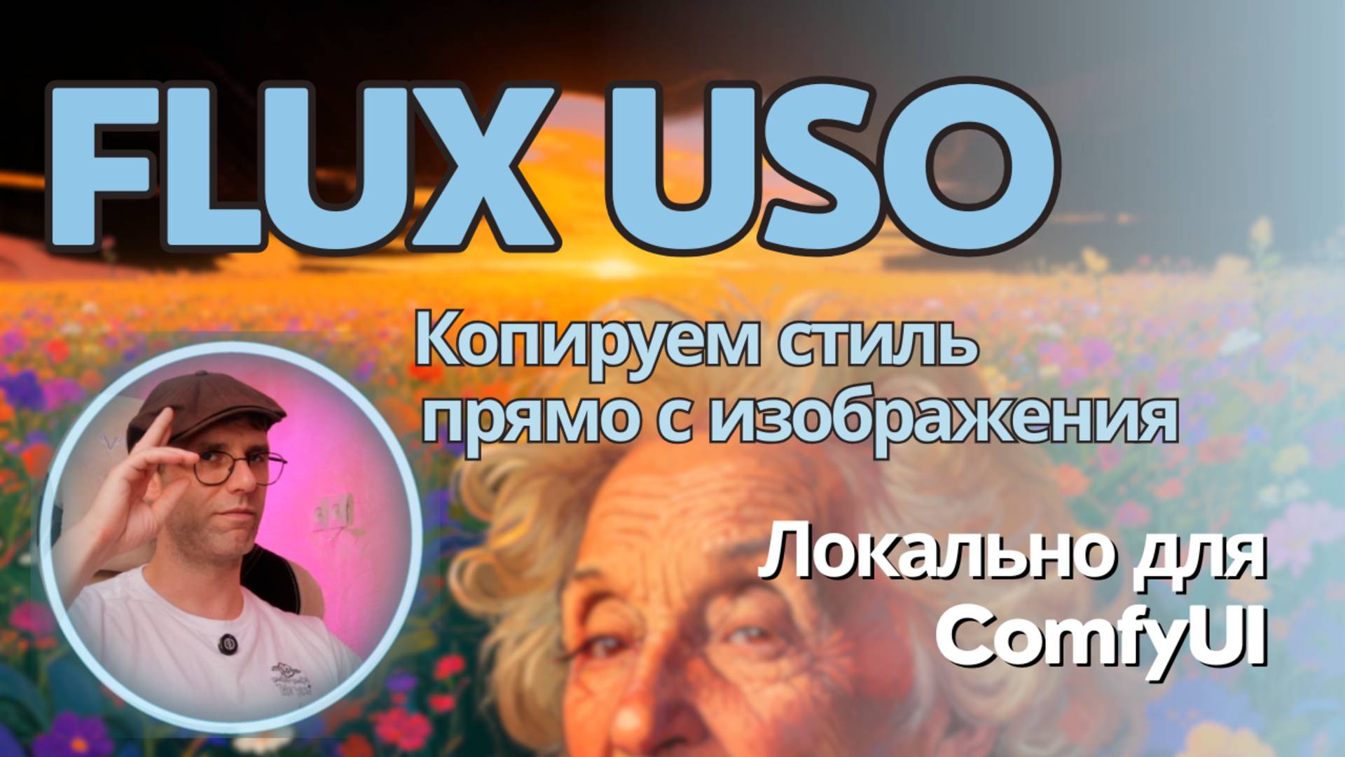 Flux USO - переносим стиль с одного изображения на другое. Бесплатно, локально в ComfyUI. смотреть онлайн