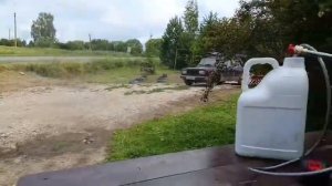Садовый опрыскиватель из мини-мойки.