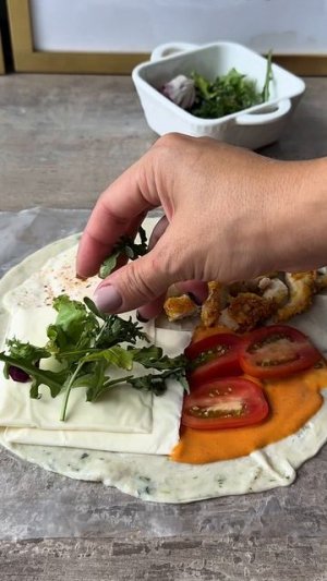 Быстрый завтрак в лепешке Роти 😉