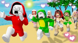 Джей Джей и Майки сбегают от ДЕВУШЕК С ПРОКЛЯТИЕМ ЛЮБВИ! анимация роблокс