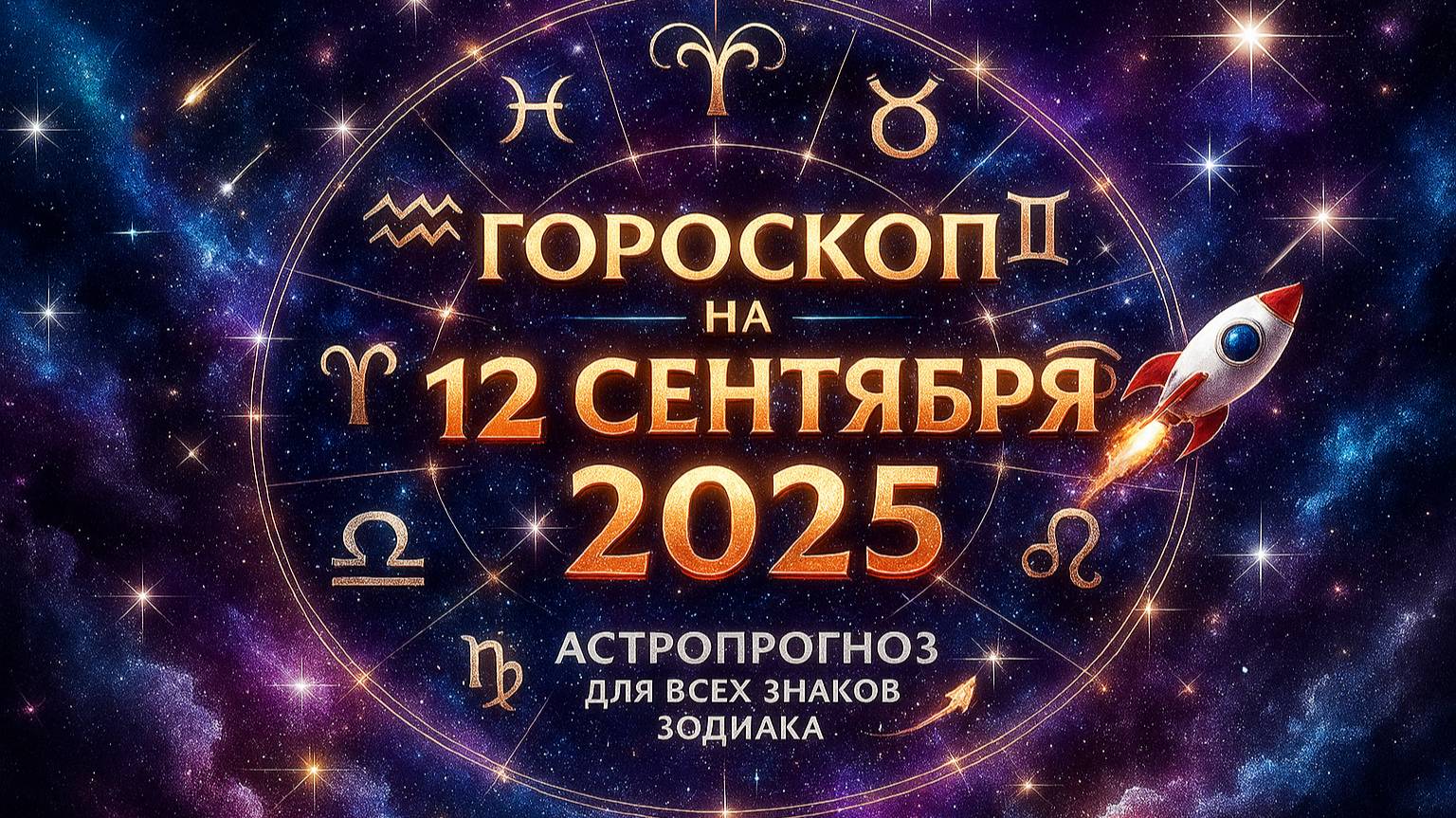 Гороскоп на сегодня 12 сентября 2025 | Астропрогноз для всех знаков зодиака 🚀
