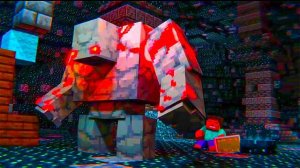 Алекс против Стража – Битва големов - мультфильм про Майнкрафт