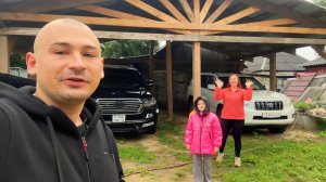 Дождь испортил нам все планы. Едем на закуп стройматериалов для ремонта. Готовим мясо на углях.