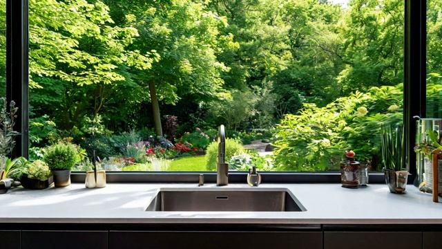 🌿 Раковина у окна с видом на сад — мечта или реальнос?