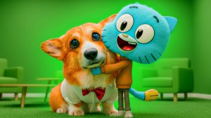 НАСТОЯЩИЙ ГАМБОЛ! НЕ ДУМАЛ ЧТО ПОДРУЖУСЬ С ГОЛУБЫМ КОШАКОМ!! Корги Коржик Говорящая собака