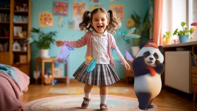 ВЕСЕЛАЯ ДЕТСКАЯ ПЕСНЯ. Музыка для детей. Детские танцы. смотреть онлайн