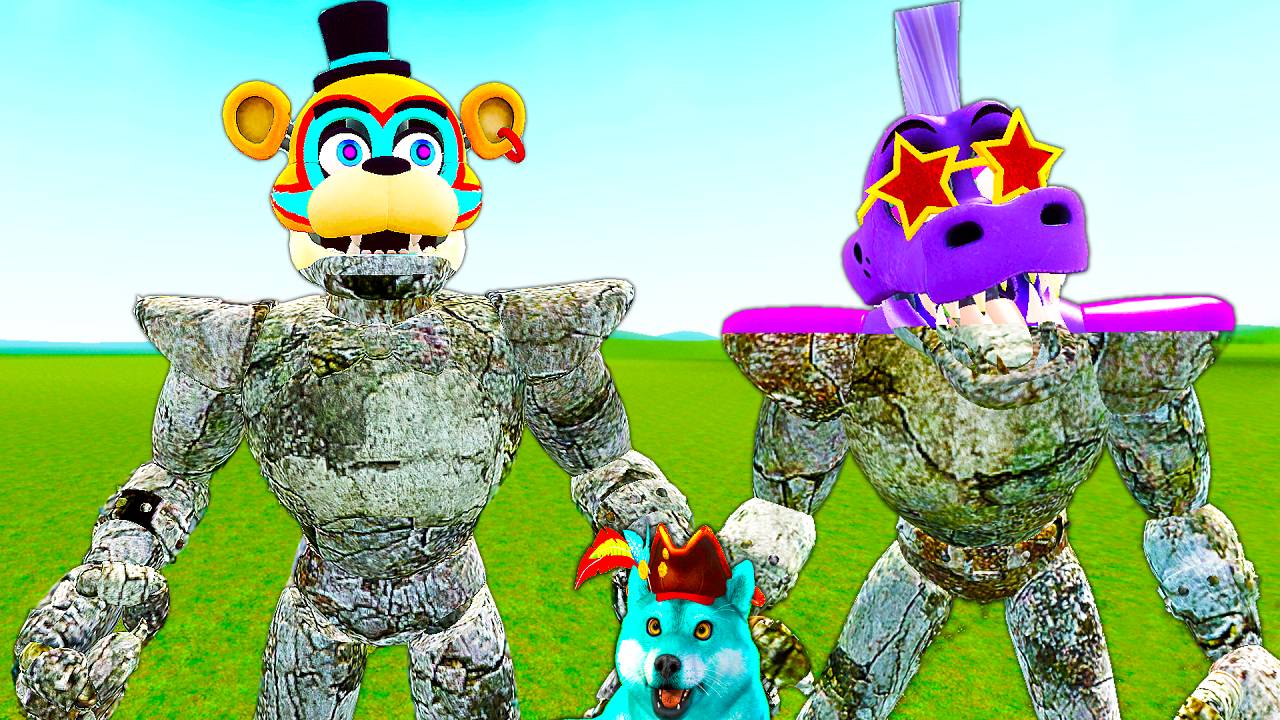 Случайно превратил фнаф 9 аниматроников в камень в гаррис мод! fnaf garrys mod смотреть онлайн
