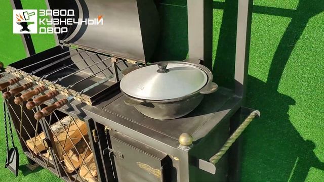 Обзор мангалов от "Завода Кузнечный двор": кованные, ло
