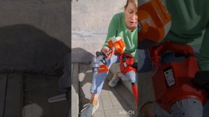 Детский триммер Husqvarna против мотокосы POWER китайского п