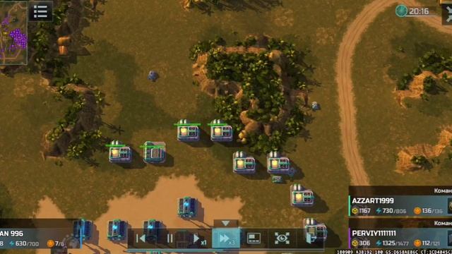 Бой от AZART999. Циклоны рулят (ускор х3)