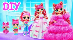 Преображение куклы ЛОЛ! 7 DIY аксессуаров и платьев для кукол ЛОЛ ОМГ!