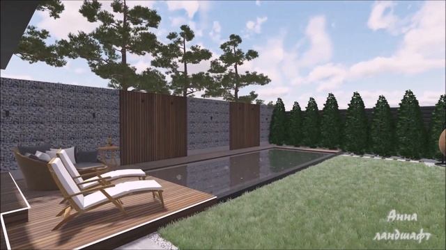 Ландшафтный дизайн в современном стиле 7,9 соток п. Янт?
