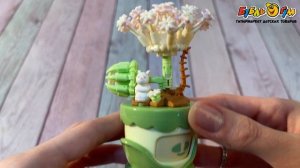 Конструктор Флокс и зайка в горшке мини блок 160дет