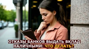 Банки стали чаще отказывать в выдаче наличных денег с вкладов: почему и что делать
