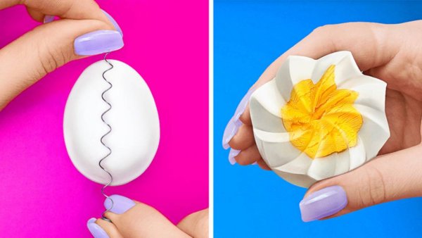 Потрясающие трюки с едой 🍔 Странные и крутые идеи от 123 GO! ✨