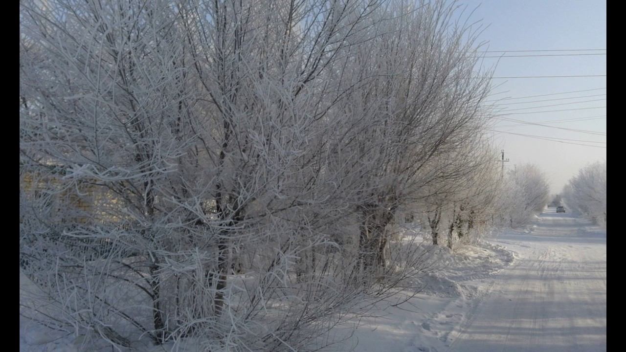 Зима .Казахстан. Костанай. Денисовка смотреть онлайн