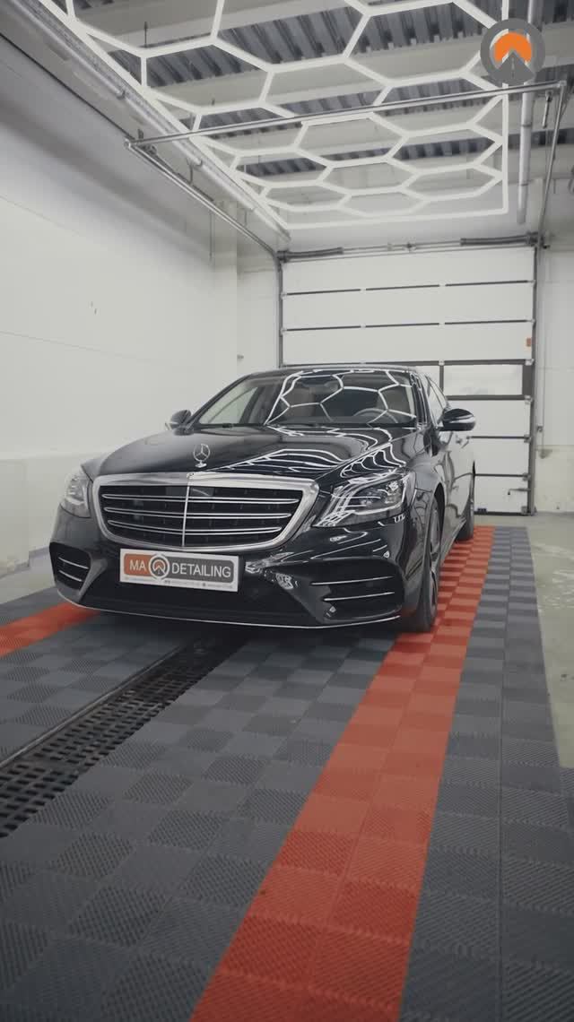 Mercedes W222 мойка радиатора и реставрация фар