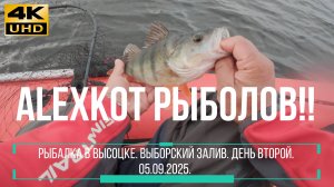 Высоцк. СУПЕР рыбалка на ОКУНЯ и ЩУКУ в Выборгском заливе. День второй - 05 09 2025.