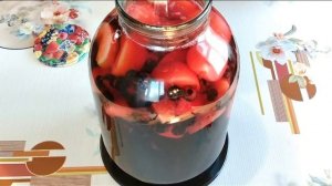 КОМПОТ из ЯБЛОК и ЧЕРНОПЛОДНОЙ РЯБИНЫ. Приятный вкус и