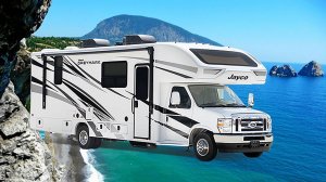 Автодом на 10 спальных мест с огромным слайдером. Для большой семьи с детьми. Jayco Greyhawk 31F