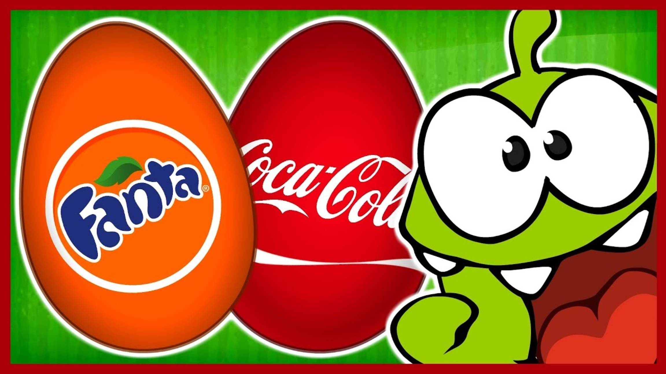 Вспыш. Ам Ням ест шоколад. Киндер Сюрпризы Фанта, Кока-кола, Спрайт, Пепси. Kinder Surprise.