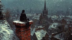 Dark Academia Music with Solitary Winter Scene ｜ Dark Piano Instrumentals Gothic Ambience