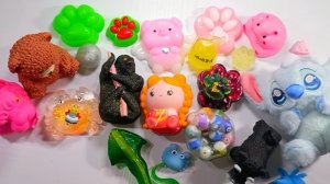 АСМР РАСПАКОВКА сквишей и антистрессы АСМР Таба лапки сквиши 🐾 режу СКВИШИ ✨