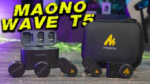 Maono Wave T5 Wireless microphone полный обзор и тест.