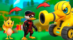 Быстрая прокачка утки с тренером Блоки Токи в Duck Evolution Роблокс !