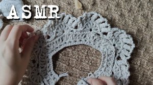 [ASMR] Вязание крючком воротника (схема)