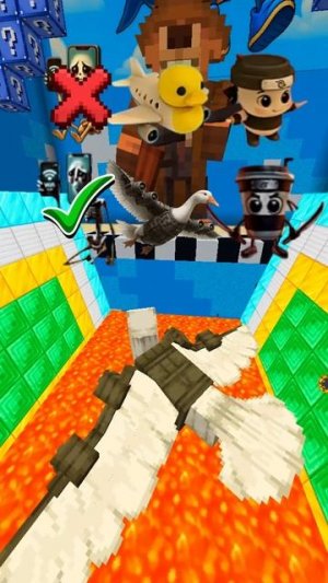 Кто из мобов Minecraft пройдет самые опасные ловушки? #shorts