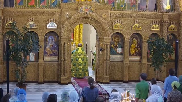 23.06.2024 Божественная Литургия в праздник Пятидесятницы в Феодоровском соборе смотреть онлайн
