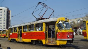 Трамвай Tatra T3SU-3282. Покатушки по Барнаулу.
