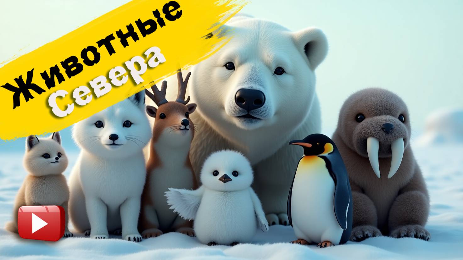 Животные севера| Учим полярных животных| Животные которые живут на севере смотреть онлайн