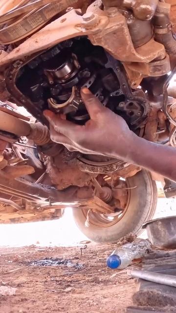 Замена колец в двигателе  в Африке Гбц ДВС #двс #гбц