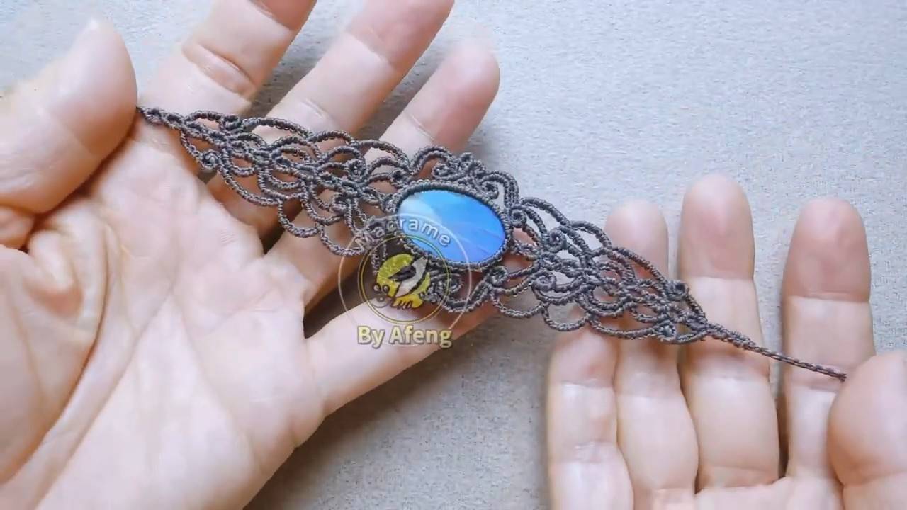 Macrame by Afeng： 2025-08｜Macrame Tutorial｜ Macrame Bracelet ｜会一点的Afeng｜ Original Design｜ смотреть онлайн