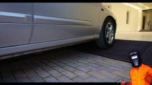 Пандус для заезда машины из металла