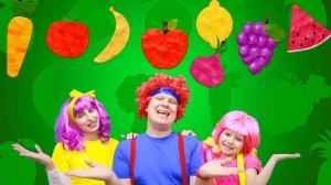 Детская песенка про фрукты и овощи 🥕🍌Развивающая и обучающая мультик песенка для малышей