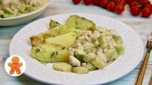 Простой и быстрый летний ужин ✧ Курица с кабачками